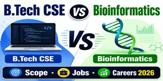 B.Tech CSE vs Bioinformatics 2026: Course Details, Career Scope, Jobs and Salary